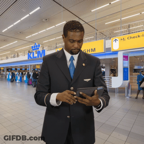Woman Walking On Escalator Saying Qantas GIF