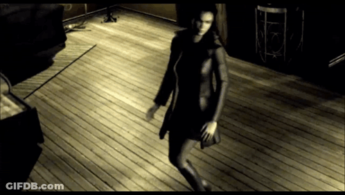 Woman Walking On Wood Floor GIF