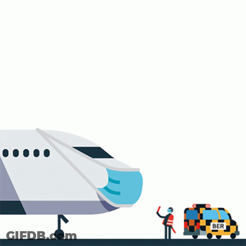 Woman Walking Through Airport With United Club Sign GIF