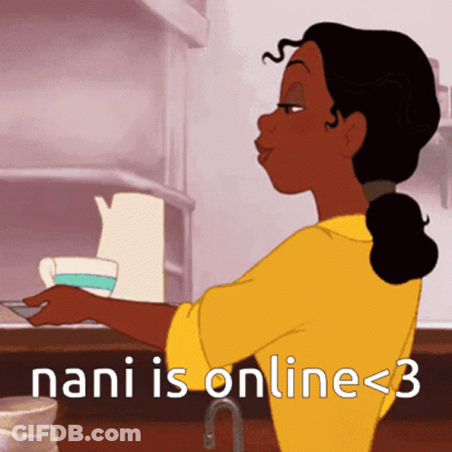Woman Washing Dishes Nani Is Online < 3 GIF
