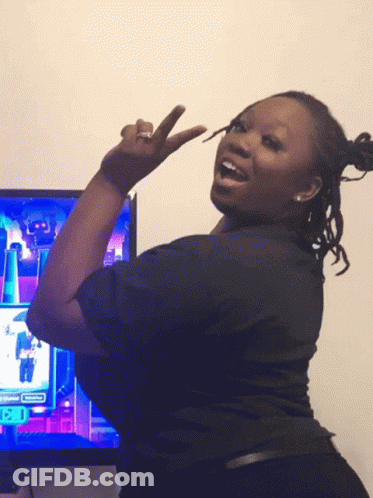Woman Watching Game On TV GIF