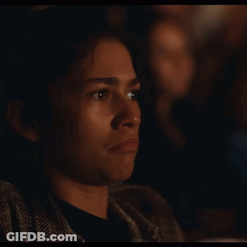 Woman Watching Movie GIF