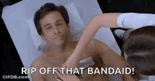 Woman Waxing Man's Chest GIF