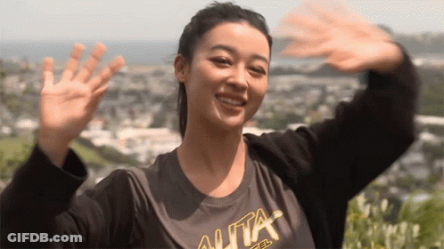 Woman Wearing Alta T-Shirt GIF