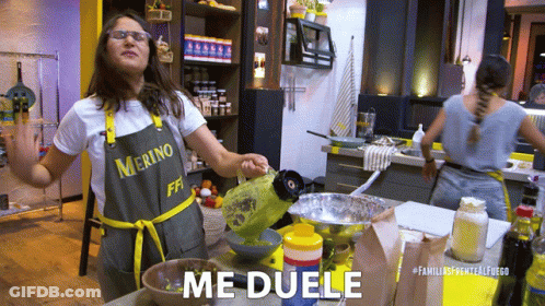 Woman Wearing Apron Saying Merino Ff GIF