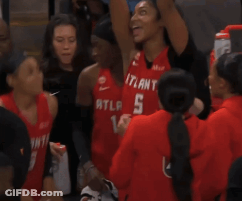 Woman Wearing Atlanta 5 Jersey GIF