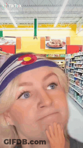 Woman Wearing Colorado Headband GIF