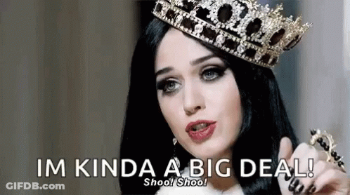 Woman Wearing Crown Pointing I Kinda A Big Deal GIF