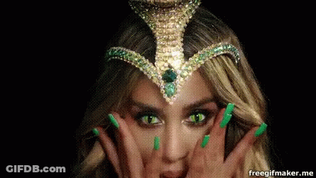 Woman Wearing Crown With Green Eyes GIF