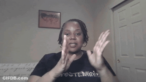 Woman Wearing Determine T-Shirt GIF