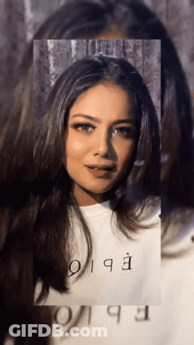 Woman Wearing EBQ Shirt GIF