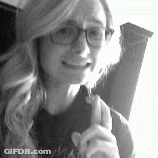 Woman Wearing Glasses And Backpack GIF
