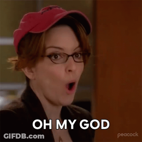 Woman Wearing Glasses And Cap Saying Oh My God GIF