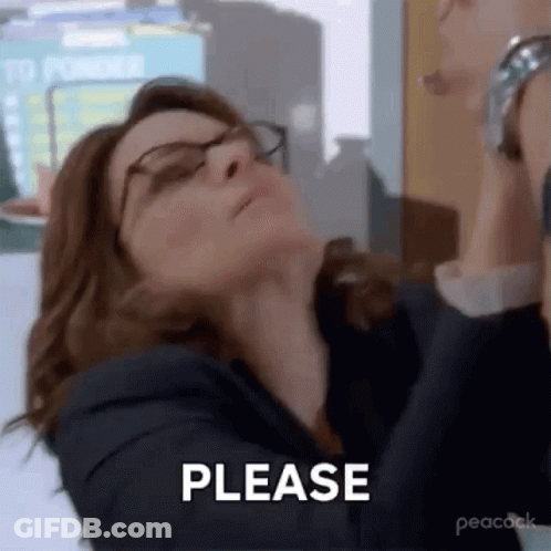 Woman Wearing Glasses And Suit Making Please Gesture GIF