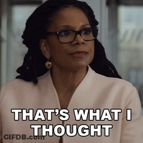 Woman Wearing Glasses And White Jacket Says That's What I Thought GIF