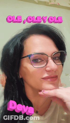 Woman Wearing Glasses And White Shirt Ole Oley Ole GIF