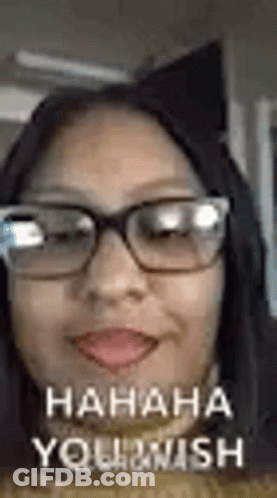 Woman Wearing Glasses Laughing GIF
