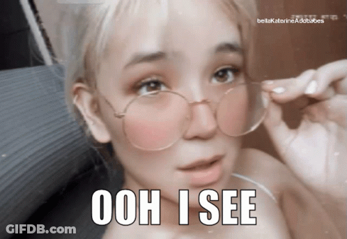 Woman Wearing Glasses Ooh I See GIF