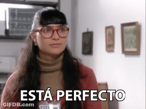 Woman Wearing Glasses Saying Esta Perfecto GIF