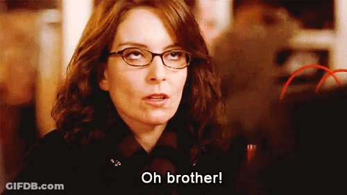Woman Wearing Glasses Saying Oh Brother GIF