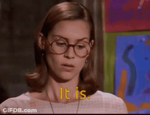 Woman Wearing Glasses Says It Is In Yellow GIF
