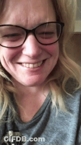 Woman Wearing Glasses Smiling GIF