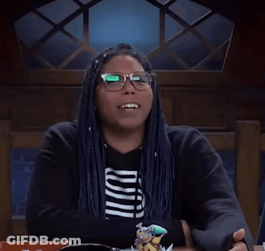 Woman Wearing Glasses With Yeet Baby GIF