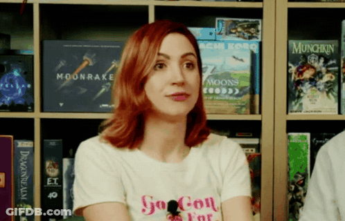Woman Wearing Go Go Go Shirt GIF