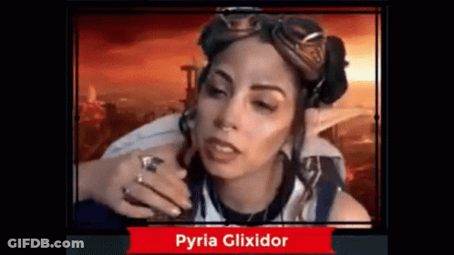 Woman Wearing Goggles And Pyria Glixidor Ring GIF