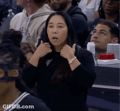 Woman Wearing Guess Watch In The Stands GIF