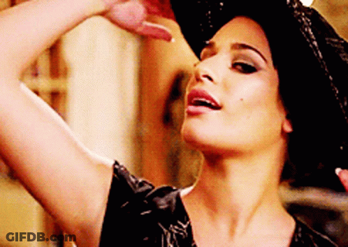 Woman Wearing Hat And Black Dress GIF