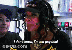 Woman Wearing Hat And Headphones Saying I Don't Know GIF