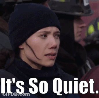 Woman Wearing Hat And Scarf So Quiet GIF