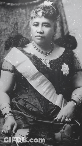 Woman Wearing Hawaii Sash GIF