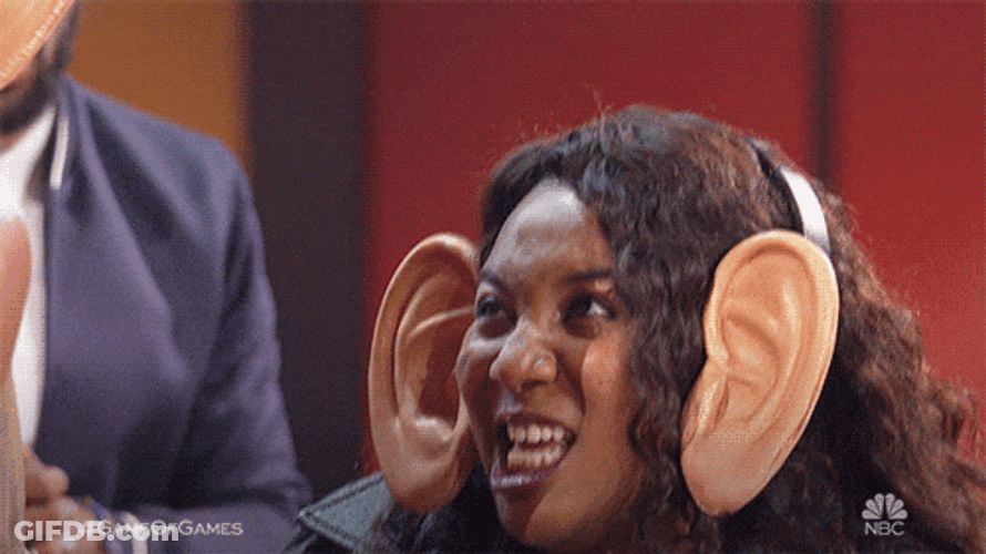 Woman Wearing Headband With Big Ears GIF