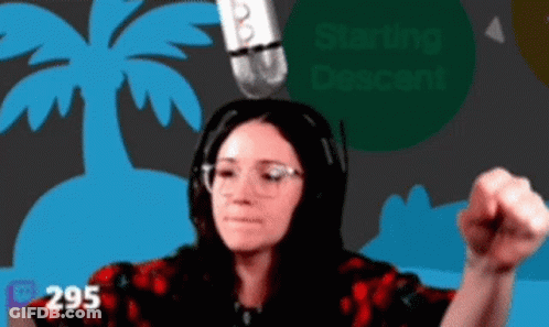 Woman Wearing Headphones And Glasses At Microphone GIF