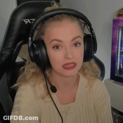 Woman Wearing Headphones And Microphone GIF
