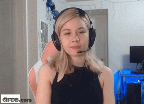 Woman Wearing Headphones And Microphone GIF