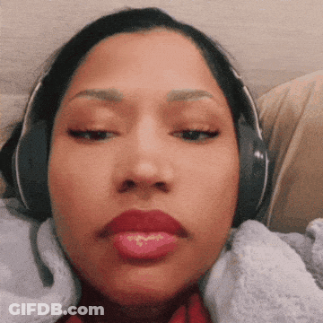 Woman Wearing Headphones Eyes Closed GIF