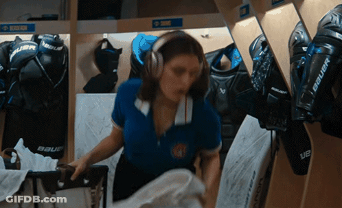 Woman Wearing Headphones GIF