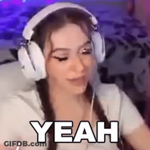 Woman Wearing Headphones Making Funny Face GIF