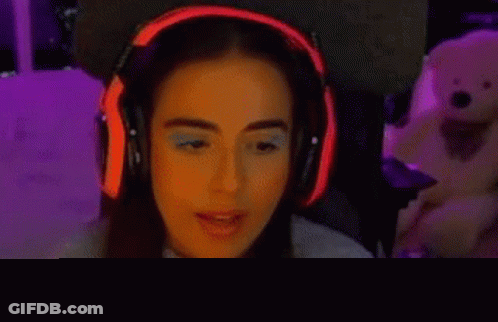 Woman Wearing Headphones GIF