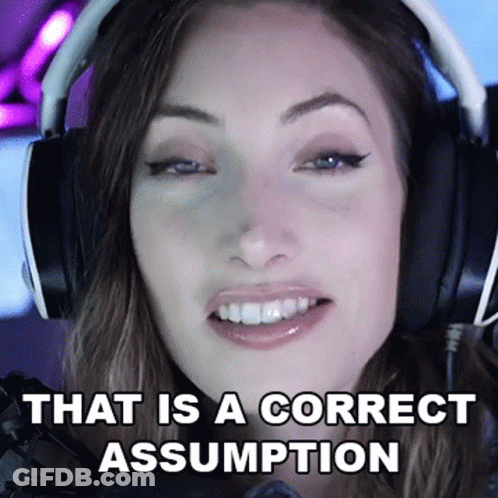 Woman Wearing Headphones Saying That Is A Correct Assumption GIF