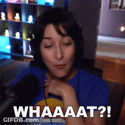 Woman Wearing Headphones Saying Whaaat GIF