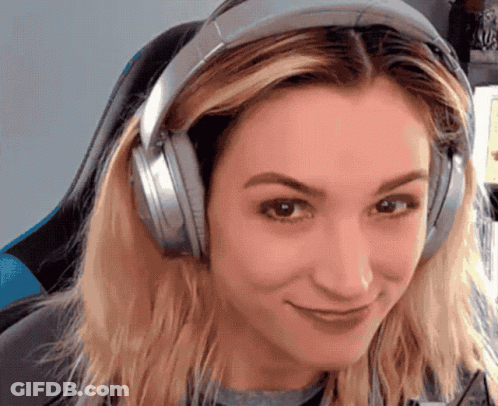Woman Wearing Headphones Smiling GIF