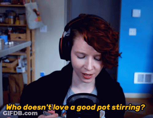 Woman Wearing Headphones Talking Into Microphone GIF