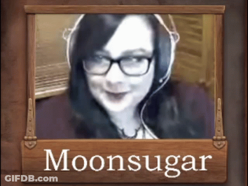 Woman Wearing Headphones With Moonsugar GIF