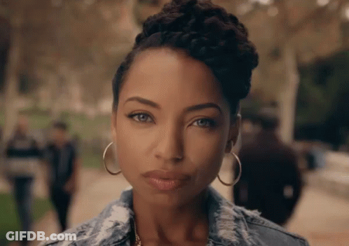 Woman Wearing Hoop Earrings GIF