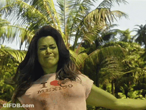 Woman Wearing I Love Mexico Shirt GIF