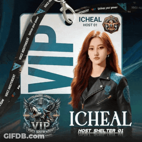 Woman Wearing Lanyard Saying Icheal Host Shelter 01 GIF